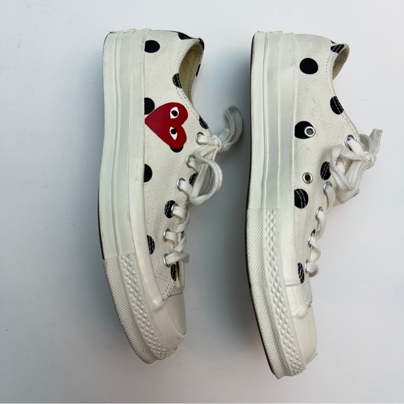 Comme des Garçons PLAY x Converse Chuck Taylor Low-Top Sneakers, Women’s Size 8 - Picture 3 of 7